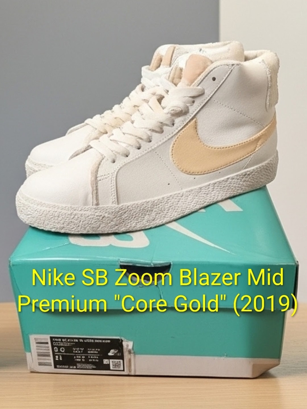 Nike SB Zoom Blazer Mid Premium "Core Gold" (2019) M9.5/W11 NEW W/BOX